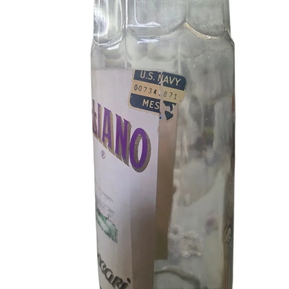Vintage Liquore Galliano Glass Bottle Decanter with Spigot and Metal Stand 32